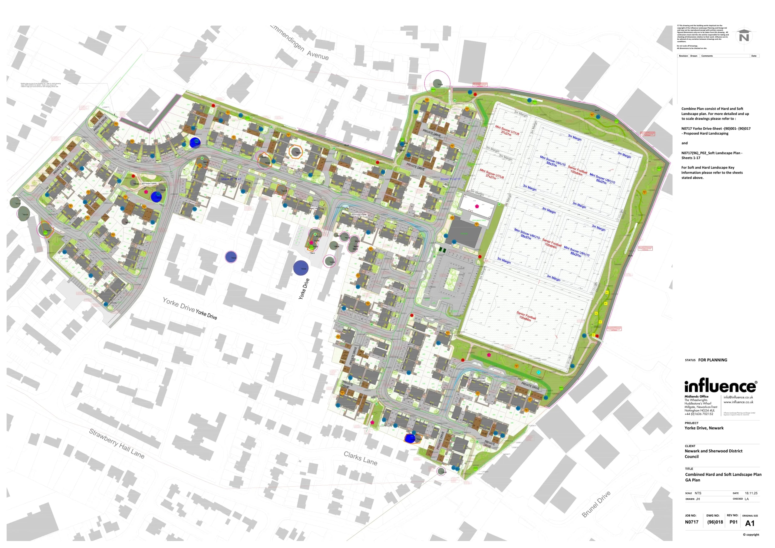 Yorke Drive Regeneration — N0717(90)018 - Combined Masterplan