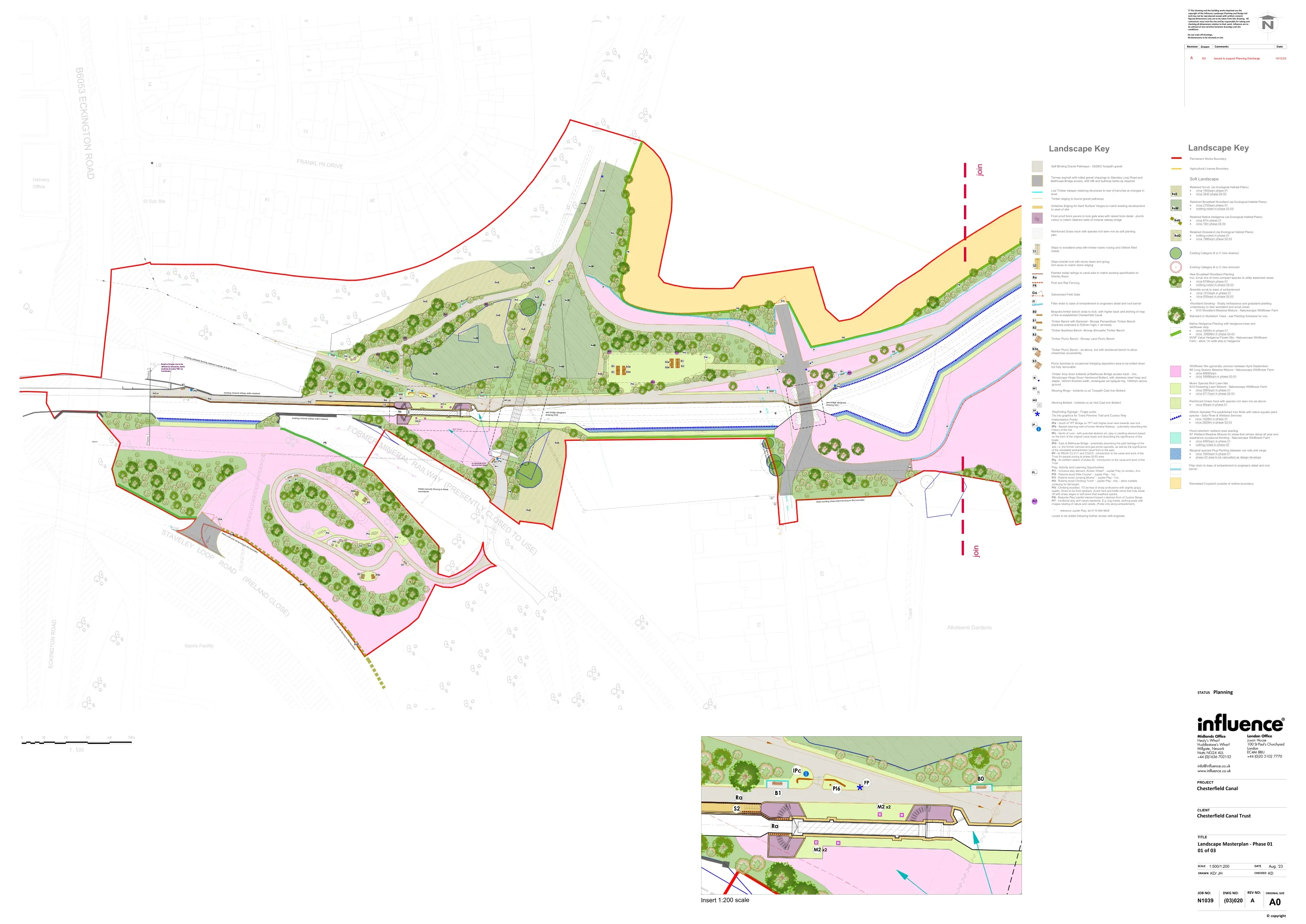 Chesterfield Canal Restoration — Landscape Masterplan - Phase 01_01 of 03
