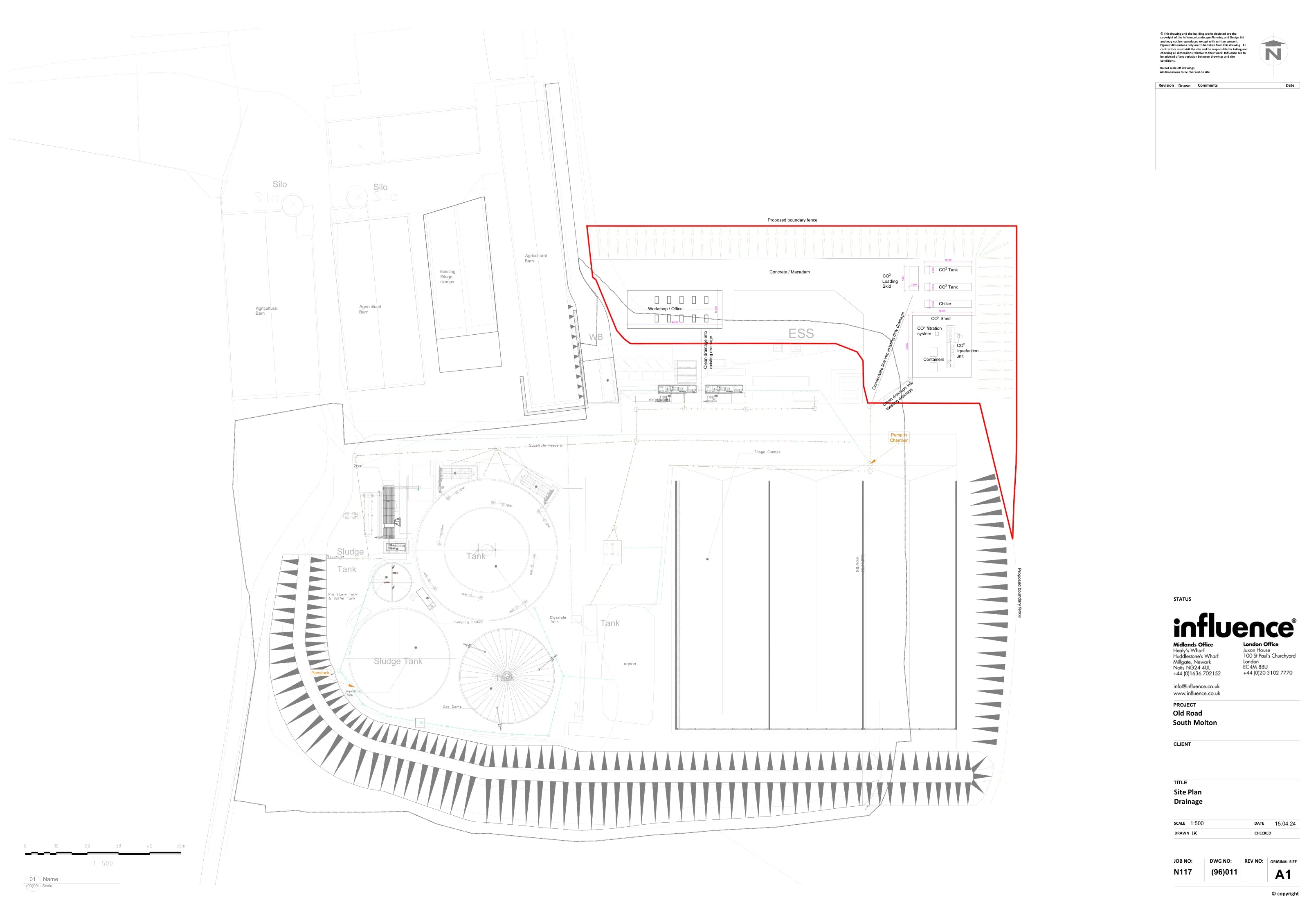 South Molton Anaerobic Digestion Facility — INF_N1117(96)011 Site Plan