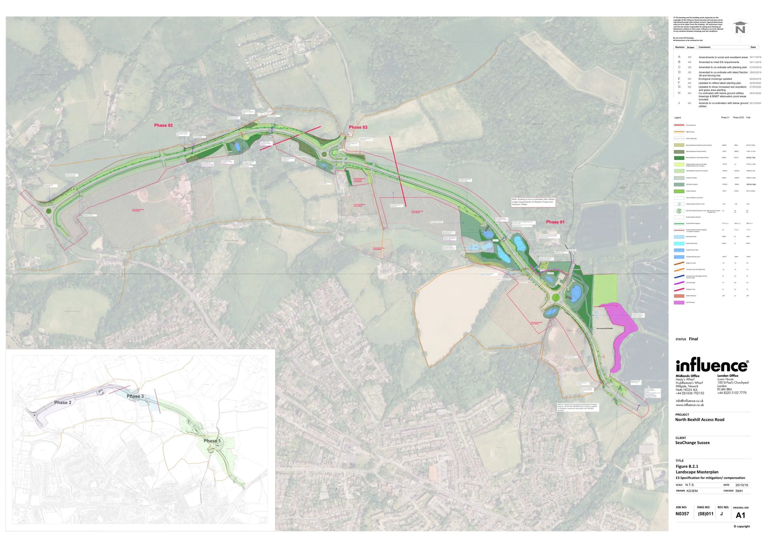 Sea Change Sussex — N0357(08)011RevJ Landscape Masterplan Specification for Compensation and Mitigation