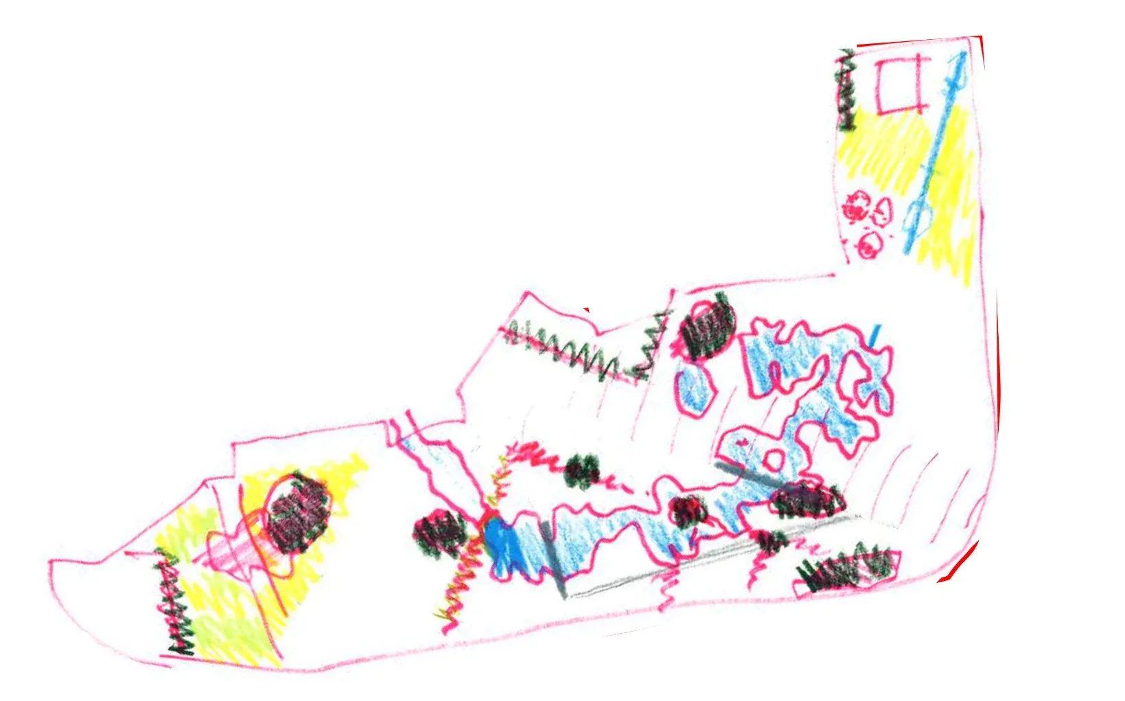 Broadmarsh: The Big Conversation — landscape concept sketch