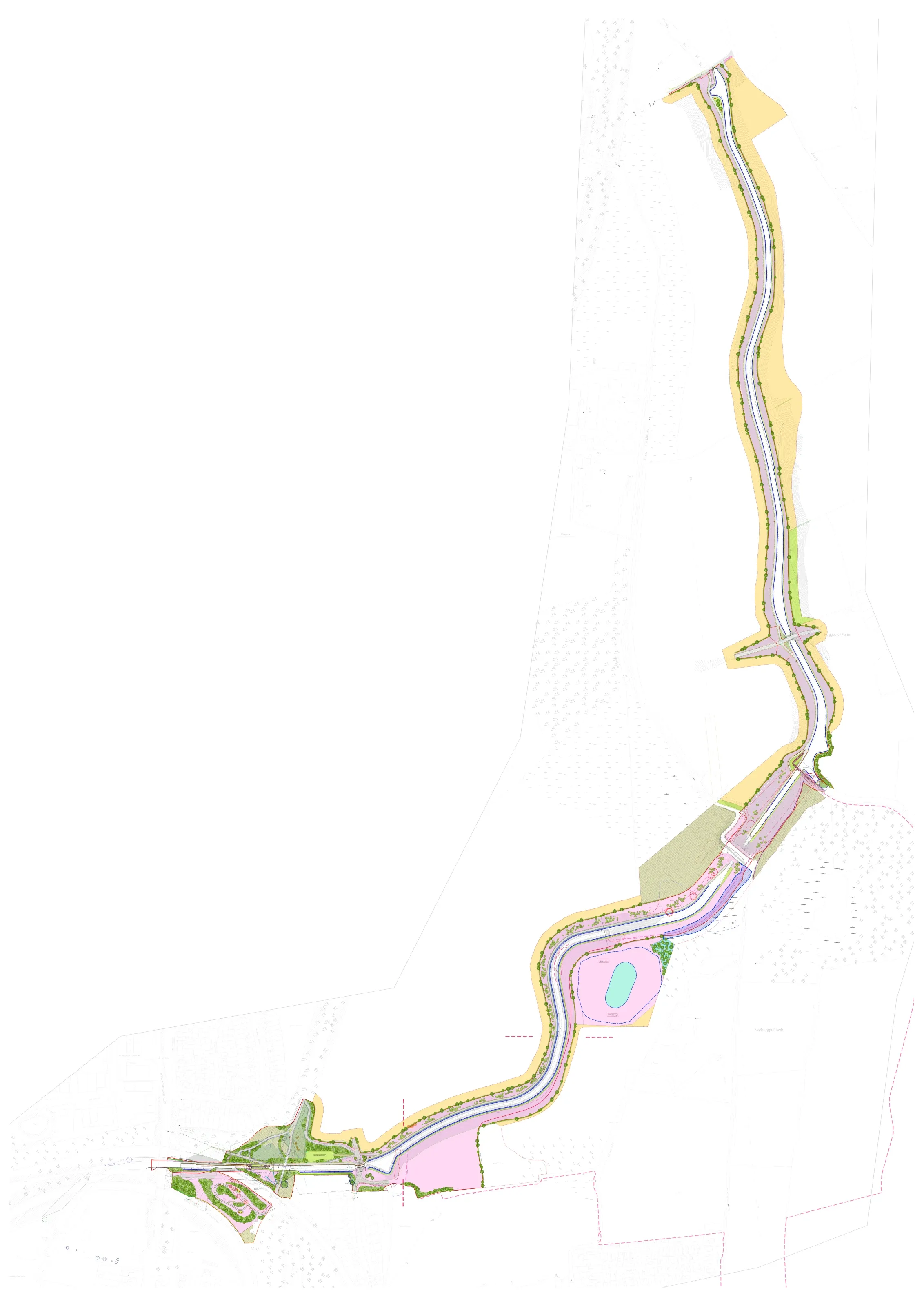 Chesterfield Canal Restoration — Landscape Masterplan-Whole Site